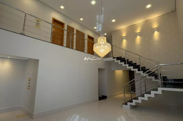 Sobrado de 403 m², com 4 dormitórios, piscina aquecida e living com pé-direito duplo à venda no Condomínio Florais Cuiabá – Cuiabá/MT - Foto 2