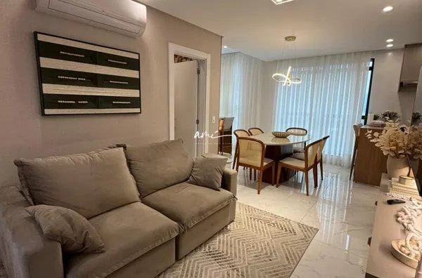 Apartamento de 105 m², mobiliado, com 3 suítes e lazer no rooftop à venda no Residencial Marbella – Porto Belo/SC