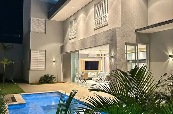 Casa Mobiliada com 4 Suítes, Gourmet e Piscina no Condomínio Florais do Valle – Cuiabá/MT