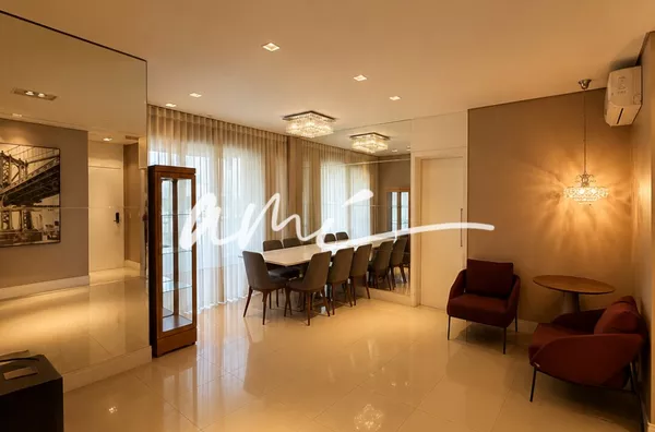 Apartamento de 134 m², mobiliado, com 3 suítes, sacada gourmet e 3 vagas de garagem à venda no Edifício Jardins de Provence – Cuiabá/MT