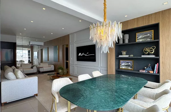 Apartamento de 114 m² com 3 suítes e cozinha gourmet integrada à venda no Edifício Arthur – Cuiabá/MT