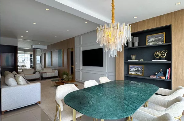 Apartamento de 114 m² com 3 suítes e cozinha gourmet integrada à venda no Edifício Arthur – Cuiabá/MT