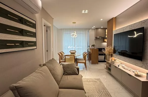 Apartamento de 105 m², mobiliado, com 3 suítes e lazer no rooftop à venda no Residencial Marbella – Porto Belo/SC