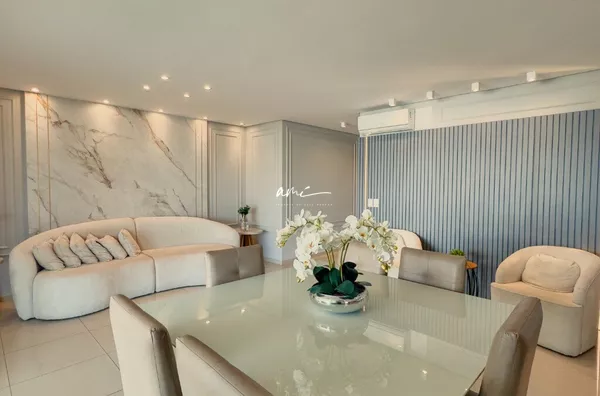 Apartamento de 192 m² com 3 suítes, sol da manhã e churrasqueira na sacada à venda no Edifício Sofisticato – Cuiabá/MT