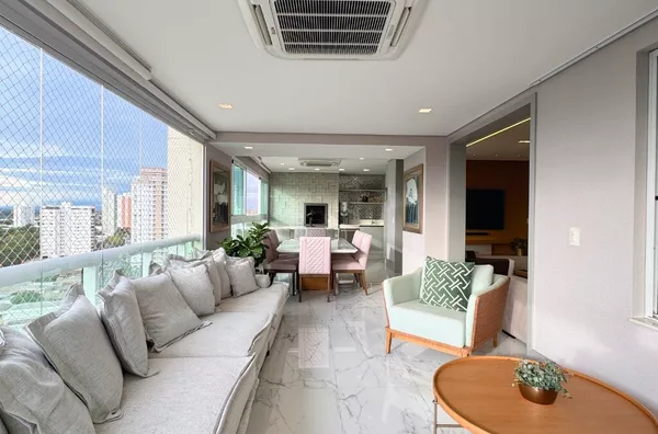 Apartamento de 226 m² com 4 suítes, marcenaria Ornare e vista para o parque à venda no Ed. Superia – Cuiabá/MT