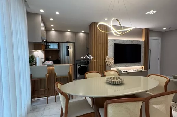 Apartamento de 105 m², mobiliado, com 3 suítes e lazer no rooftop à venda no Residencial Marbella – Porto Belo/SC