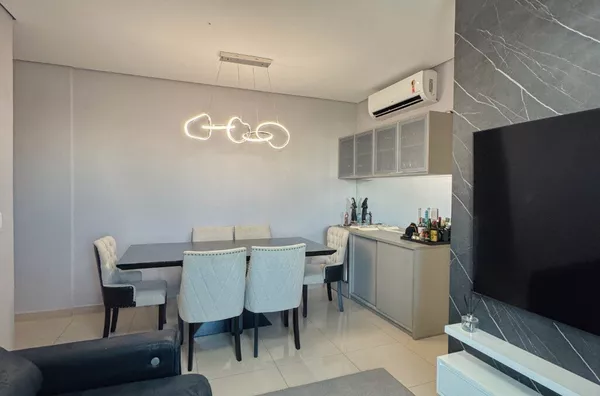 Apartamento de 100 m² porteira fechada com 2 suítes e sacada gourmet à venda no Edifício Porto Real – Cuiabá/MT