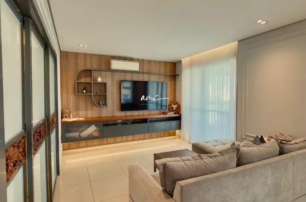 Apartamento de 192 m² com 3 suítes, sol da manhã e churrasqueira na sacada à venda no Edifício Sofisticato – Cuiabá/MT
