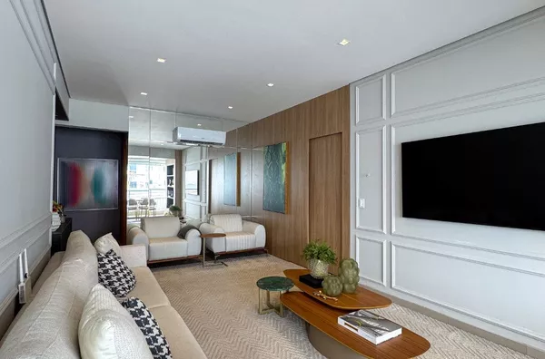 Apartamento de 114 m² com 3 suítes e cozinha gourmet integrada à venda no Edifício Arthur – Cuiabá/MT