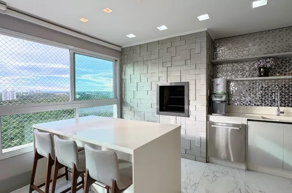 Apartamento de 226 m² com 4 suítes, marcenaria Ornare e vista para o parque à venda no Ed. Superia – Cuiabá/MT