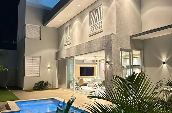 Casa Mobiliada com 4 Suítes, Gourmet e Piscina no Condomínio Florais do Valle – Cuiabá/MT