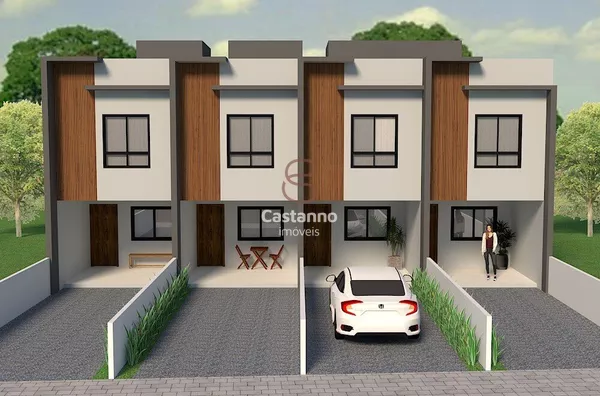 Casa geminada para venda, 3 quarto(s),  Guanabara, Joinville - Foto 1