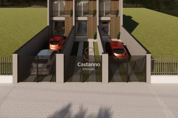 Casa geminada para venda, 2 quarto(s),  Santa Catarina, Joinville - Foto 2