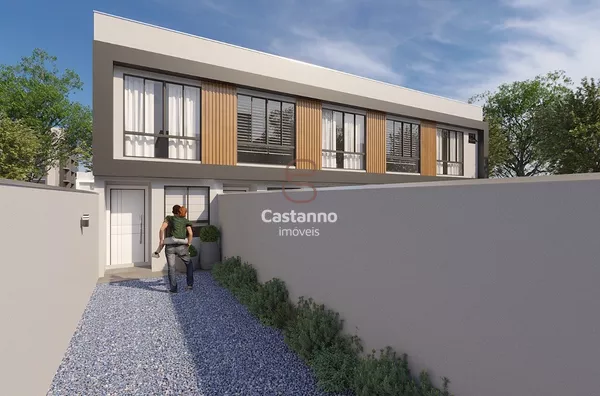 Casa geminada para venda, 2 quarto(s),  Floresta, Joinville - Foto 1