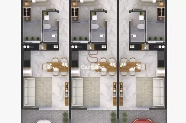 Sobrado para venda, 2 quarto(s),  Aventureiro, Joinville - Foto 1