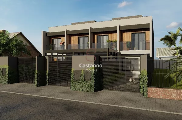 Casa geminada para venda, 2 quarto(s),  Floresta, Joinville - Foto 1