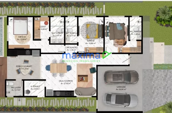 Casa na Barra dos Coqueiros 3/4 - Foto 1