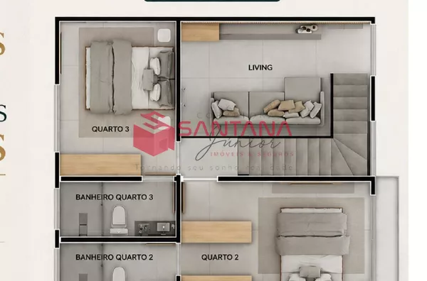 Casa em Condomínio à Venda em Abrantes, 3 Suítes, Residencial das Palmeiras, A partir de R$ 499.999