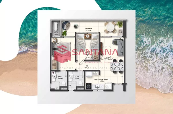 Apartamento à Venda na Praia do Flamengo – 2/4 com Suíte e Vista Mar