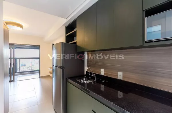 STUDIO no 9º andar com 1 dormitório e 1 garagem