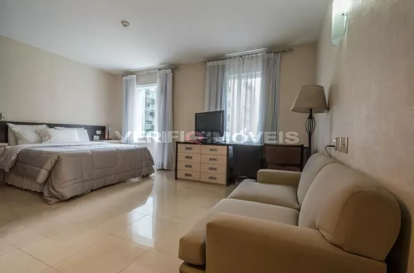 STUDIO no 6º andar mobiliado com 1 dormitório e 1 garagem