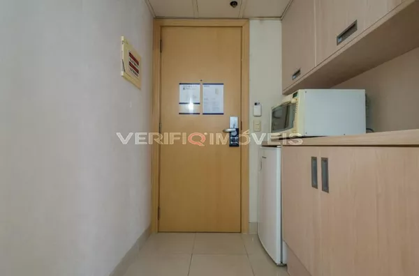 STUDIO no 6º andar mobiliado com 1 dormitório e 1 garagem