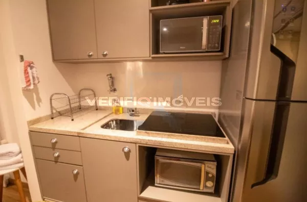 STUDIO no 1º andar mobiliado com 1 dormitório e 1 garagem