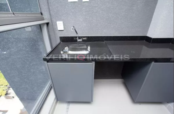 STUDIO no 12º andar com 1 dormitório e 1 garagem