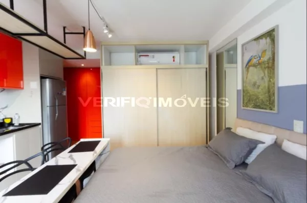 STUDIO no 11º andar mobiliado com 1 dormitório