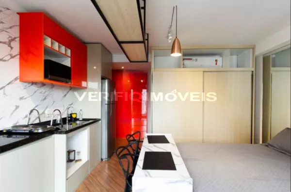 STUDIO no 11º andar mobiliado com 1 dormitório