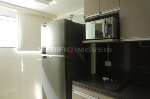 APARTAMENTO no 1º andar mobiliado com 1 dormitório e 1 garagem