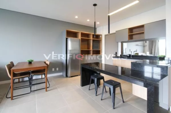 STUDIO no 22º andar mobiliado com 1 dormitório e 1 garagem