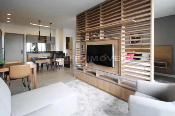 STUDIO no 22º andar mobiliado com 1 dormitório e 1 garagem