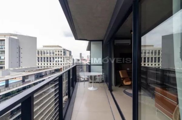 STUDIO no 15º andar mobiliado com 1 dormitório e 1 garagem