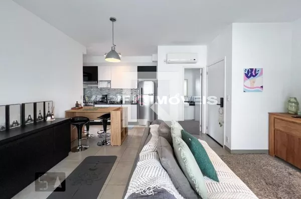 APARTAMENTO no 1º andar mobiliado com 1 dormitório e 1 garagem
