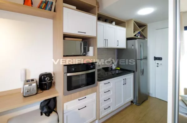 STUDIO no 12º andar mobiliado com 1 dormitório