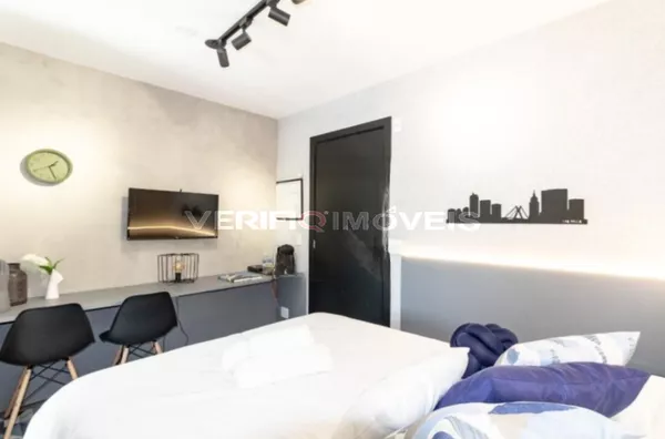 STUDIO no 7º andar mobiliado com 0 dormitório