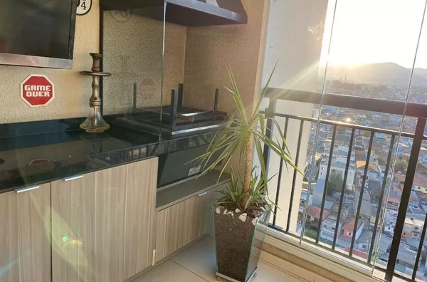 Lindo apartamento de 68 Metros com Lazer Completo no Cidade Maia com 2 Quartos 1 Suíte Varanda Gourmet com Churrasqueira Ao lado do Shopping Maia em G