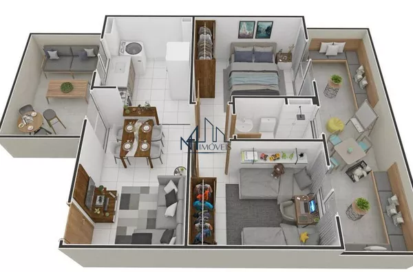 Apartamento 02 quartos na planta - Gran Florence - Ap. de Goiânia - GO - Foto 4