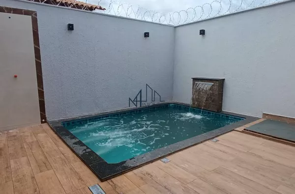 Casa 3 Quartos com Piscina - Vila Oliveira - Aparecida de Goiânia - GO - Foto 1