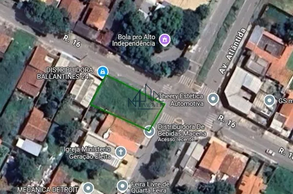 Lote Comercial de Esquina 375m² - Bairro Indepedência - Ap. de Goiânia - GO