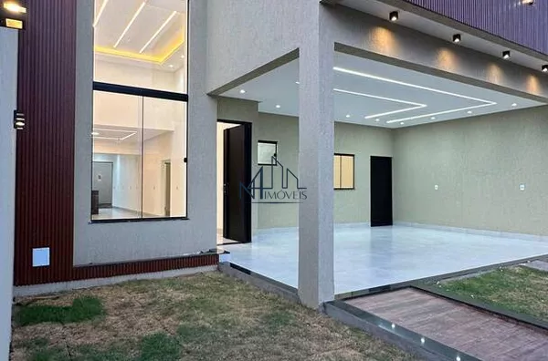 Casa 3 Suítes - Veiga Jardim - Aparecida de Goiânia - GO - Foto 1