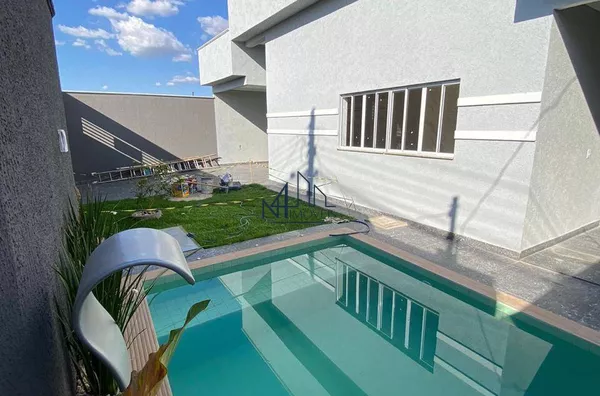 Casa 3 Suítes com Piscina  - Jd. Buriti Sereno - Aparecida de Goiânia - GO - Foto 1