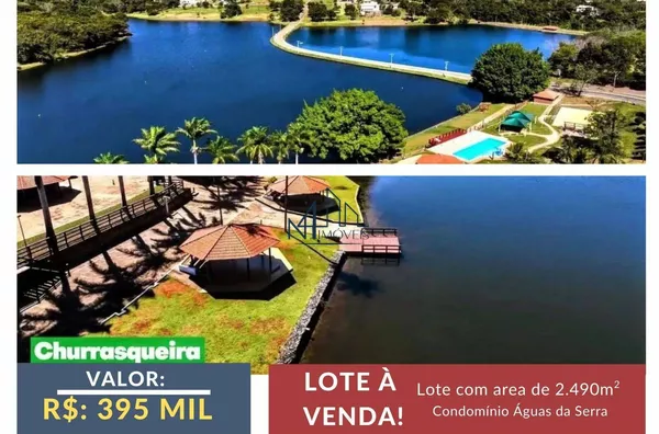 Lote 2.490,45m² - Condominio Águas da Serra - Município de Hidrolândia - GO