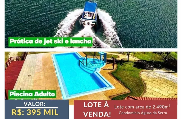 Lote 2.490,45m² - Condominio Águas da Serra - Município de Hidrolândia - GO
