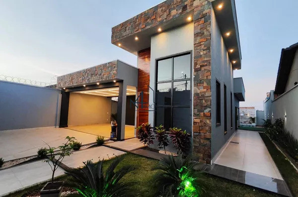 Casa Alto Padrão 3 Quartos - Jardim Buriti Sereno - Aparecida de Goiânia - Foto 1
