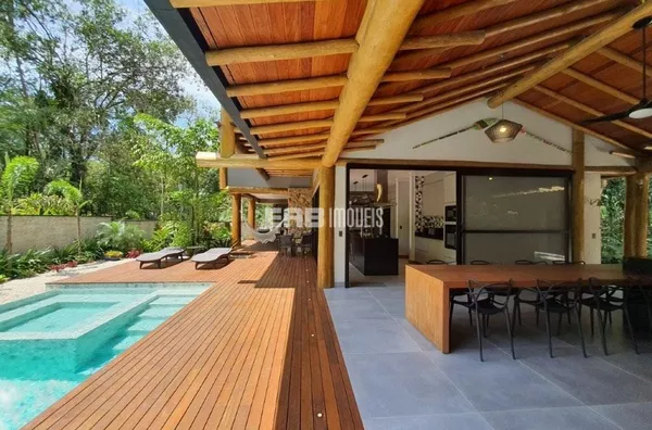 Casa com 5 suítes, piscina e muito bom gosto na praia do Félix - Foto 5