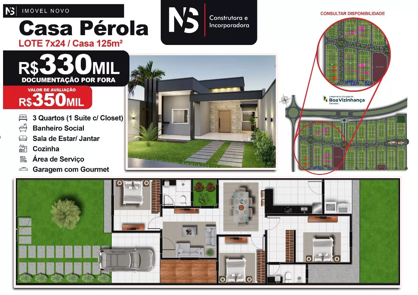 Casa, 3 quartos, 168 m² - Foto 1