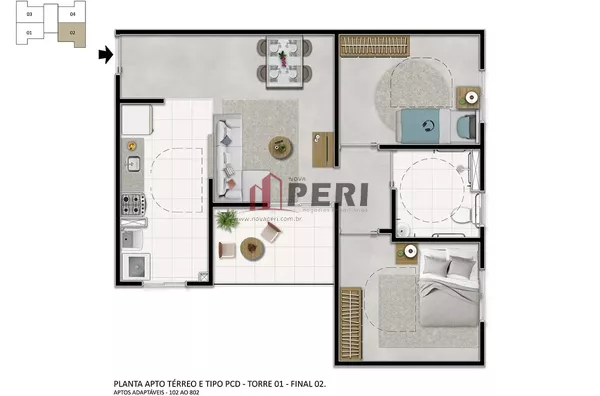 Apartamento para venda VILA SÃO BENEDITO FRANCO DA ROCHA - Foto 5