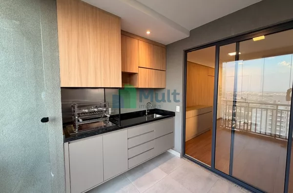 Apartamento para Aluguel no Condomínio Neori, 84 m2, 3 quartos sendo 1 suíte, 2 vagas, banheiro social,  varanda gourmet - Bairro Quinta Da Primavera - Ribeirão Preto